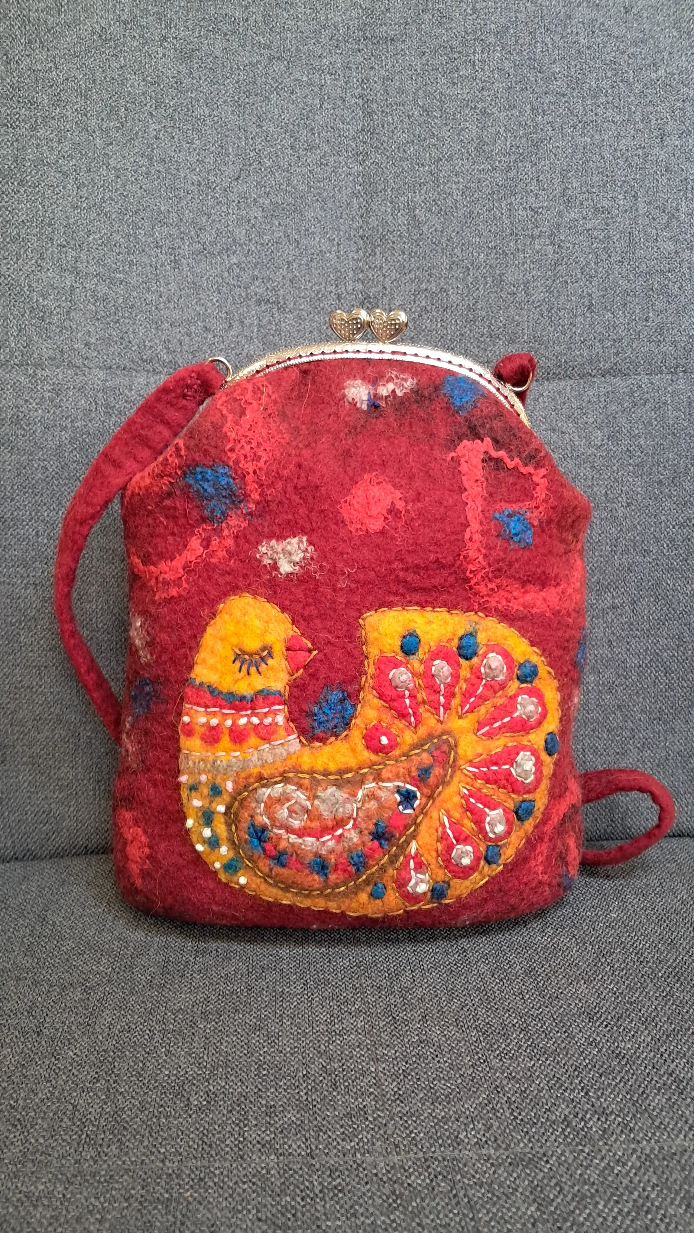 Арт чанта „Жар-птица“ с бродерия